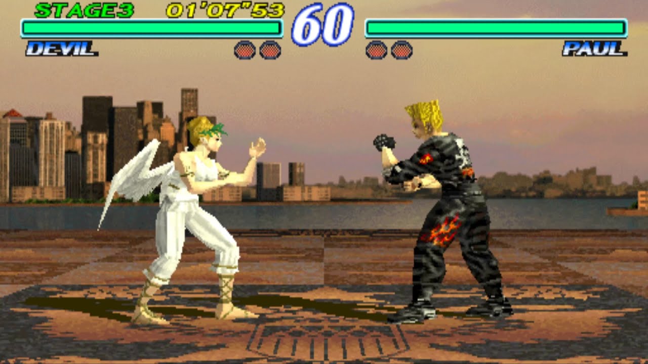 Tekken 2 VER.A [Arcade] - play as Angel - YouTube