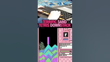 Terrific Sand Tetris Downstack #shorts #tetris