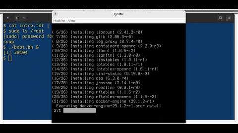 How to install LAMP-DQ (Alpine Linux, Apache, Maria DB, PHP, Docker, QEMU)