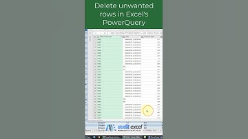 Remove unwanted rows with Power Query in Excel