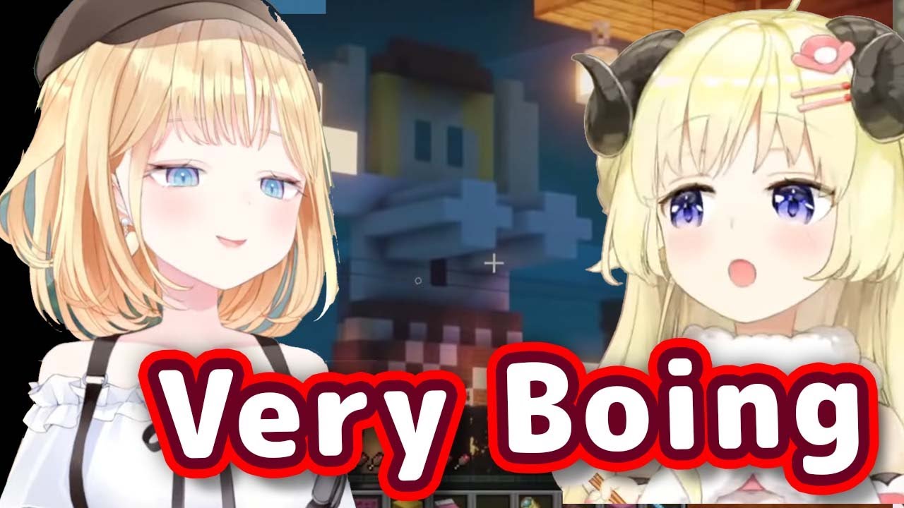 Watame Was Amazed By Amelia's Boing Boing In Minecraft 【ENG Sub/Hololive】