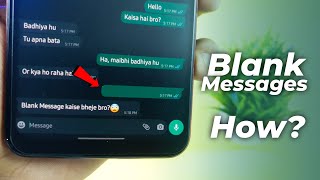 Prank with Blank Messages | WhatsApp Tricks 2022 screenshot 5