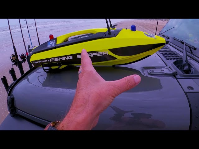 Chasing POMPANO with a Fishing Surfer RC Boat 