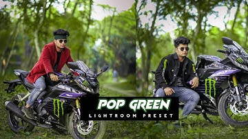 Lightroom pop green Preset Tutorial 2021 Lightroom Photo editing Tutorial #emoneditz