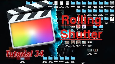 Rolling Shutter in Final Cut Pro 10.2.1 | Tutorial 34