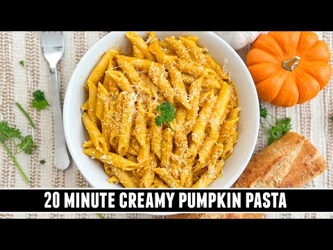 Creamy Pumpkin Pasta | CRAZY Delicious 20 Minute Pasta Recipe
