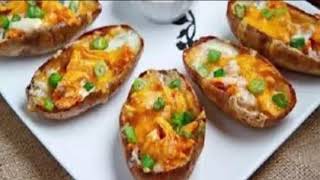 قوارب البطاطا و اسكالوب و البيض الشيف ليلى