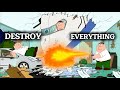 Every Time Peter Griffin DESTROYS Everything in Family Guy thumbnail
