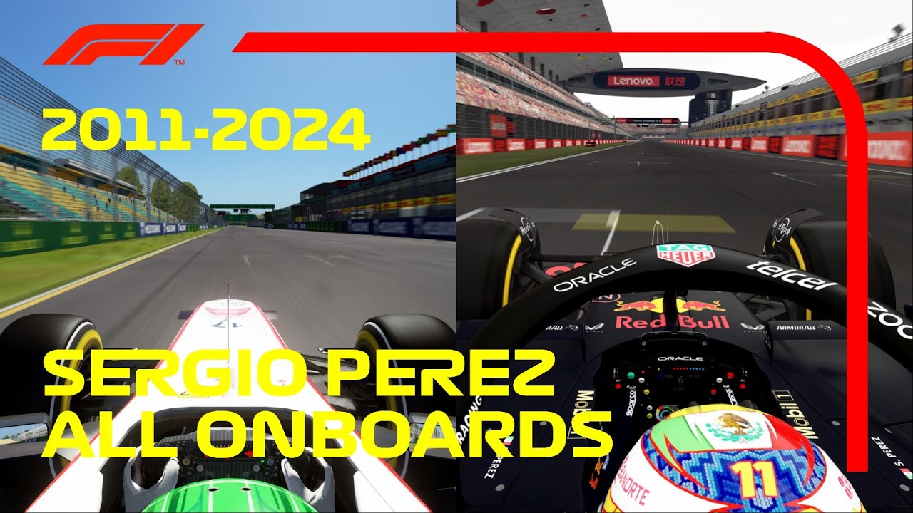 Sergio Perez All Onboards in F1 (2011-2024) | Assetto Corsa