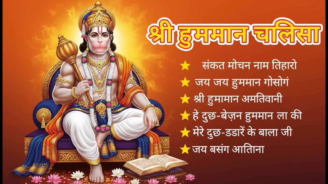 श्री हनुमान चालीसा 🌺🙏 shree hanuman chalisa original video 🙏🌺 gulshan kumar hariharan full hd