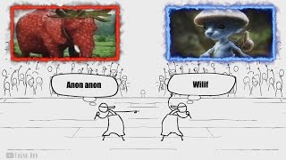 Smurf Cat vs Strawberry Elephant (Epic Rap Battle)