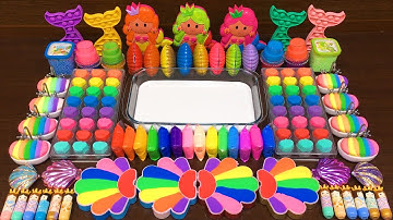 SEASHELL !!! Mixing random into GLOSSY slime !!!143 Satisfying Slime Video !!!