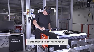Swisslog SelfAssistance: Self guided logistics service via Smart Glasses Augmented Reality