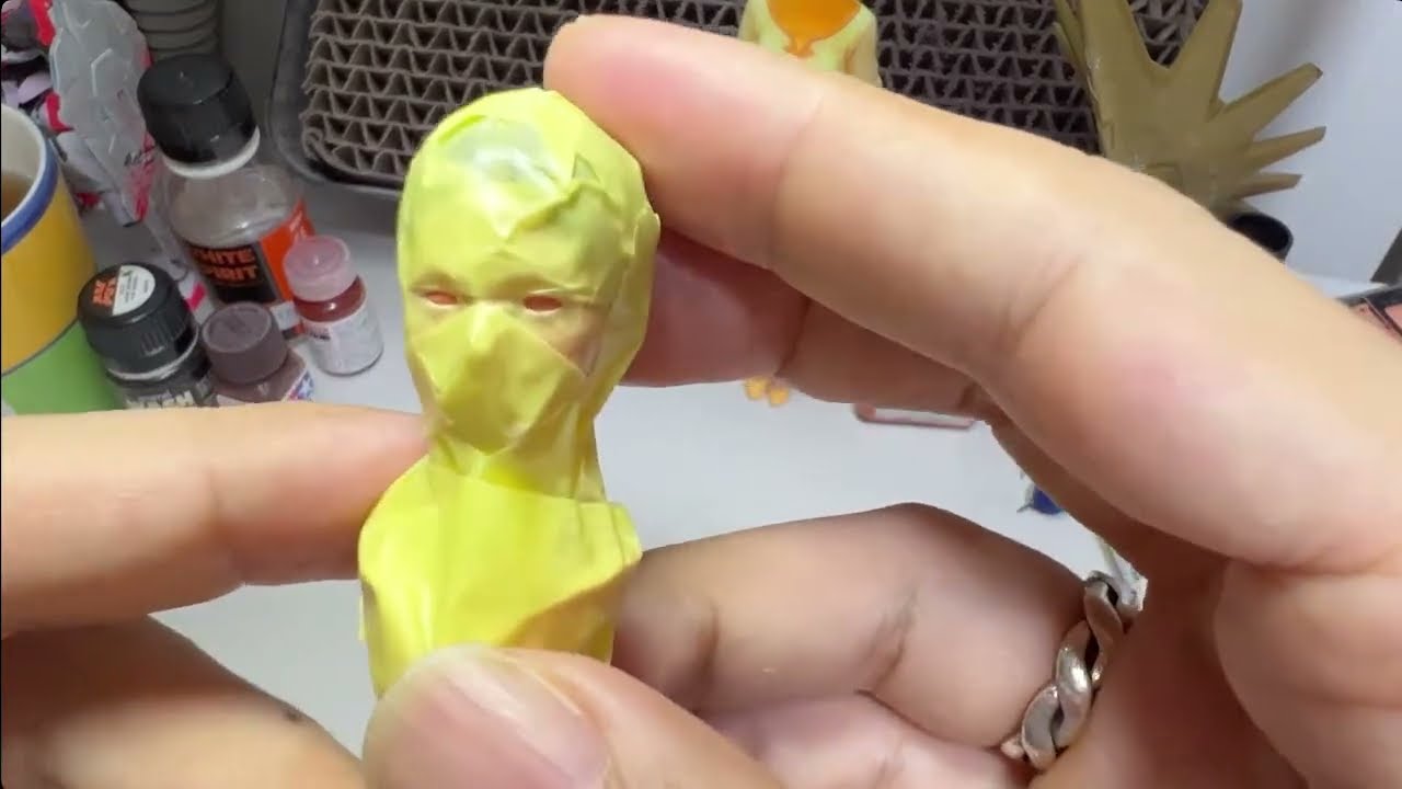 アトリエイット1/8ララァ・スン製作09顔塗装【模型製作&雑談】#機動
