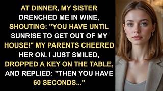 At Family Dinner, My Sister Said ＂You Have Until Sunrise to Get Out of My House!＂ So I…
