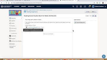 Submitting assignments on Schoology