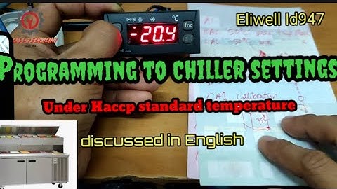 HOW TO PROGRAM ELIWELL ID974 FROM DEFAULT TO CHILLER SETTINGS