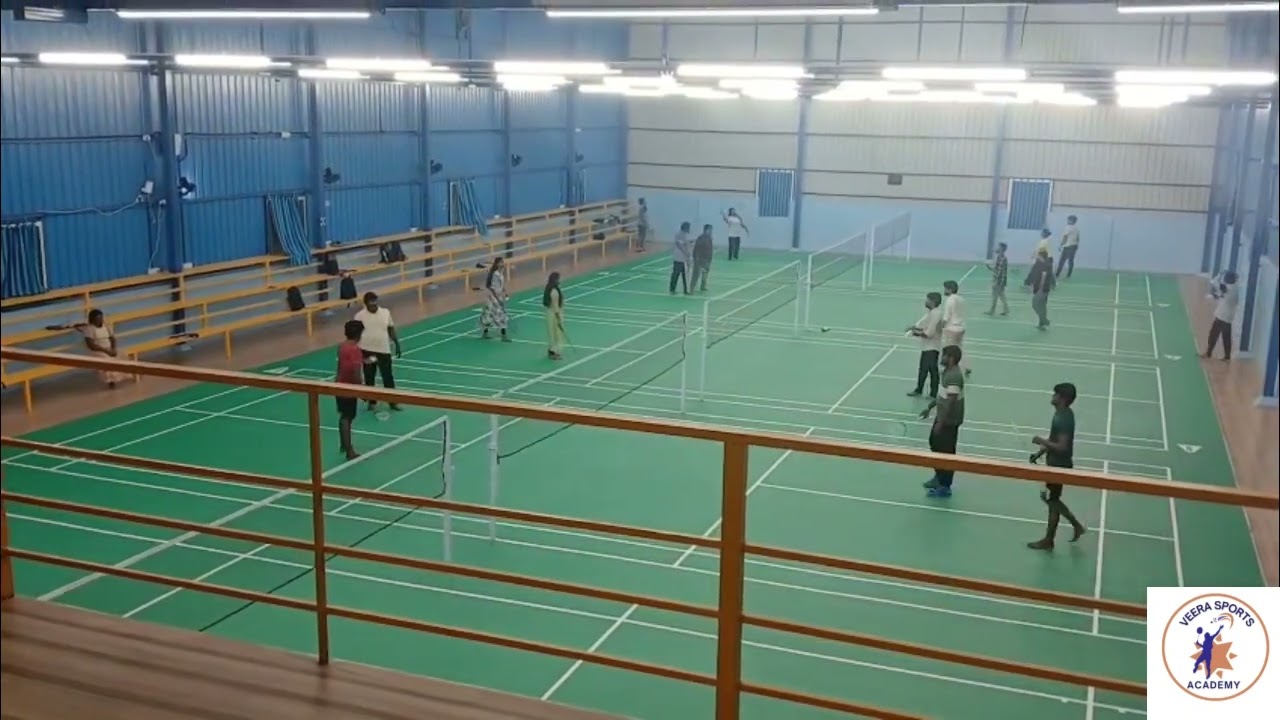 5 Courts Fully Booked Today at VEERA SPORTS ACADEMY | Indoor Badminton Highlights
