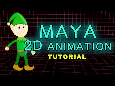Maya Tutorial - How To Make A 2D Animation Or Cartoon