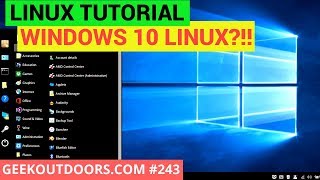 WINDOWS 10 LINUX?!! Geekoutdoors.com EP243