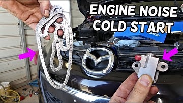 MAZDA ENGINE NOISE RATTLE COLD START OR ALL THE TIME FIX