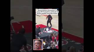 Boosie Badazz Attempted To Jump Off Trampoline and Dunk At Atlanta Hawks Game But Failed