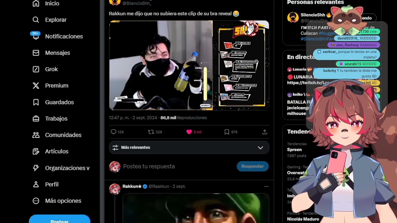 silencio agarra el s0sten de rakkun 🥵