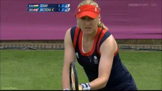 Elena Baltacha vs Agnes Szavay 2012 London Highlights