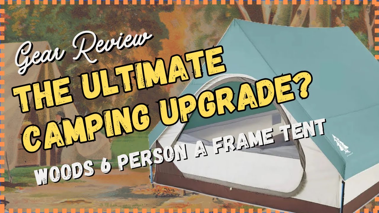 Is This the Best Tent for Car Camping??? ⛺️ Woods 6 Person A Frame Tent Review