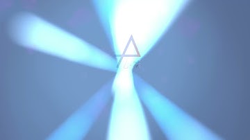 Dynamic Light Beams in Abstract Cosmic Space. 4k Seamless Loop Animation