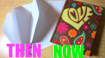 Glue Book Tutorial/How to make NO-SEW ENVELOPE Glue Book EPHEMERA HOLDER  #gluebook #gluebook