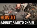 How To Adjust a Motorcycle Chain and Sprockets at RevZilla.com