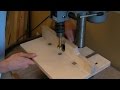 Building A Pillar Drill / Drill Press Table (adjustable fence, extraction hose & inlaid rulers)