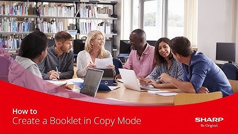 How to Guide | How to Create a Booklet in Copy Mode on a Sharp MFP