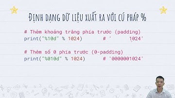 [Python cơ bản] - Bài 02.6 Định dạng dữ liệu xuất ra | uCode