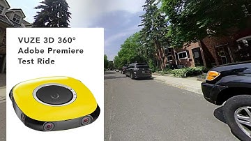 Test Ride VR Using Vuze Camera  and Testing Adobe Premiere Pro to export