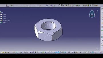 How to draw nut and bolt in catia v5