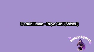 Tüm bu düşen yapraklarımın sonbaharı sözleri -Dedublüman-Rüya Gibi @Dedubluman @EmilyLyrics6 Resimi