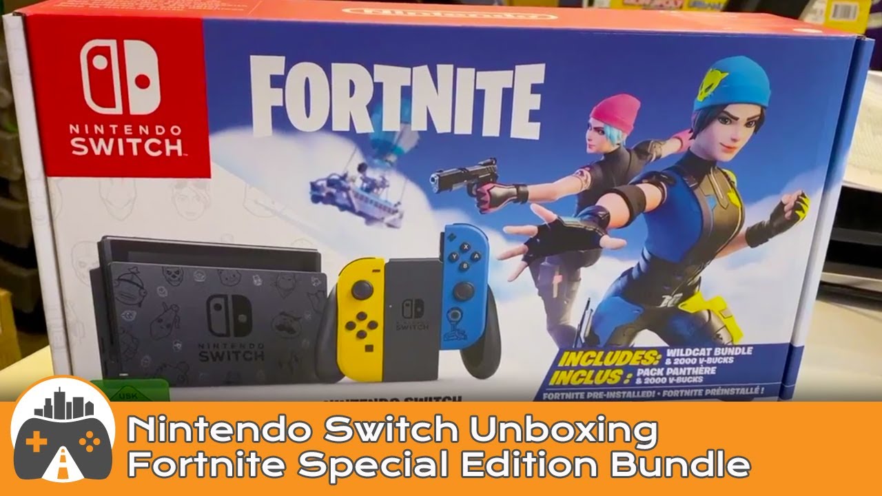 Nintendo Switch Special Fortnite Console Bundle] Quick unboxing 