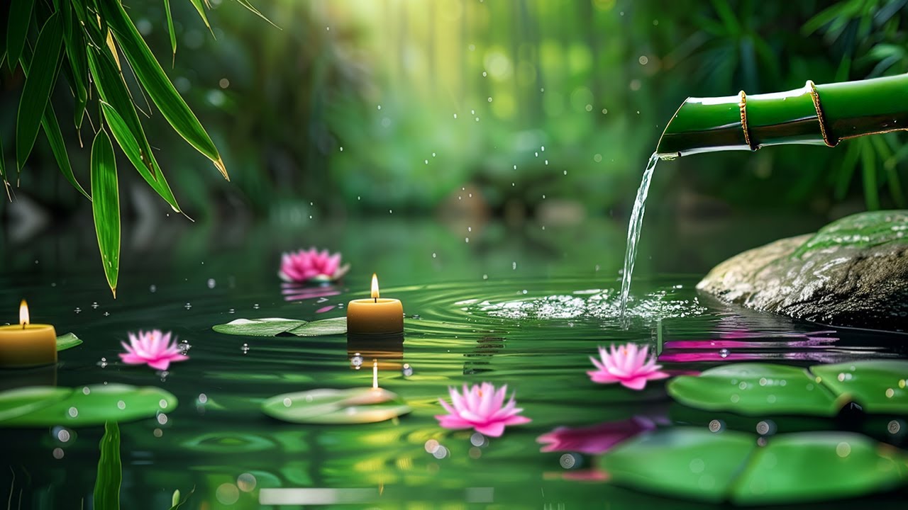 11時間】 聴いた瞬間から心が静まる竹の水音と自然の癒し音楽