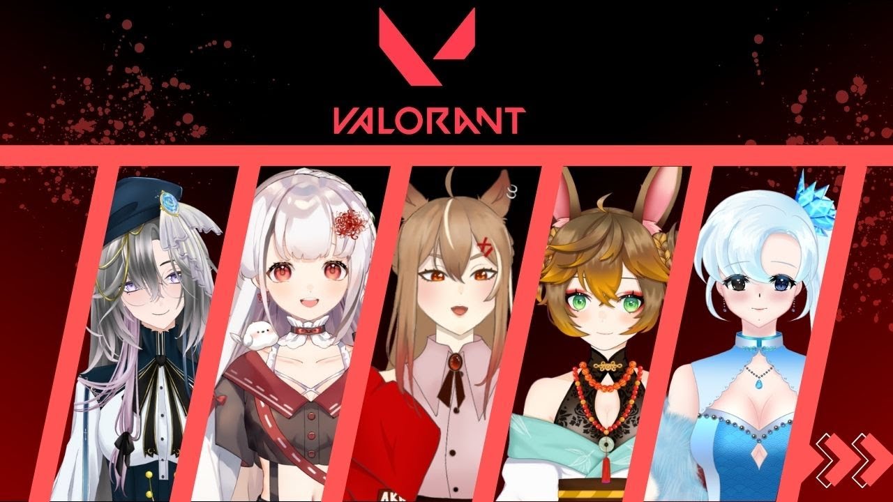 【Valorant】什麼?是妹子戰隊欸!!【赤羽 紅/ Akabane Aka】w/Iwa, Rico, Feronia, Chuey | MYViki