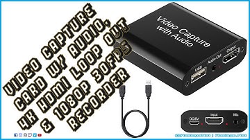 Huh, Neat! Video Capture Card with Audio, 4K HDMI Loop Out & 1080P 30FPS Video Recorder | HNE Tech