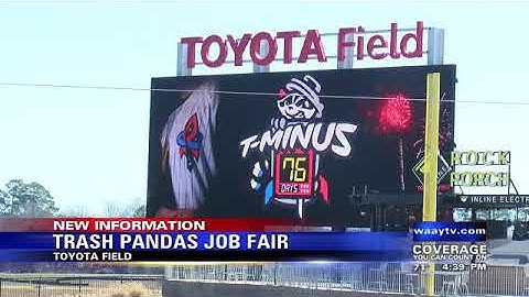 Rocket City Trash Pandas holding job fair