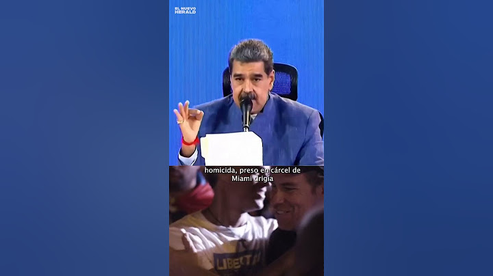 Maduro dice que Leopoldo López dirige la banda Tren de Aragua
