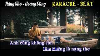 Video thumbnail of "[KARAOKE] Nàng Thơ - Hoàng Dũng | KARAOKE - BEAT GỐC"