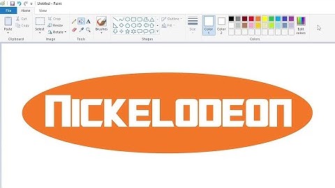 How to draw a Nickelodeon logo in Transformers style using MS Paint | How to draw on your computer