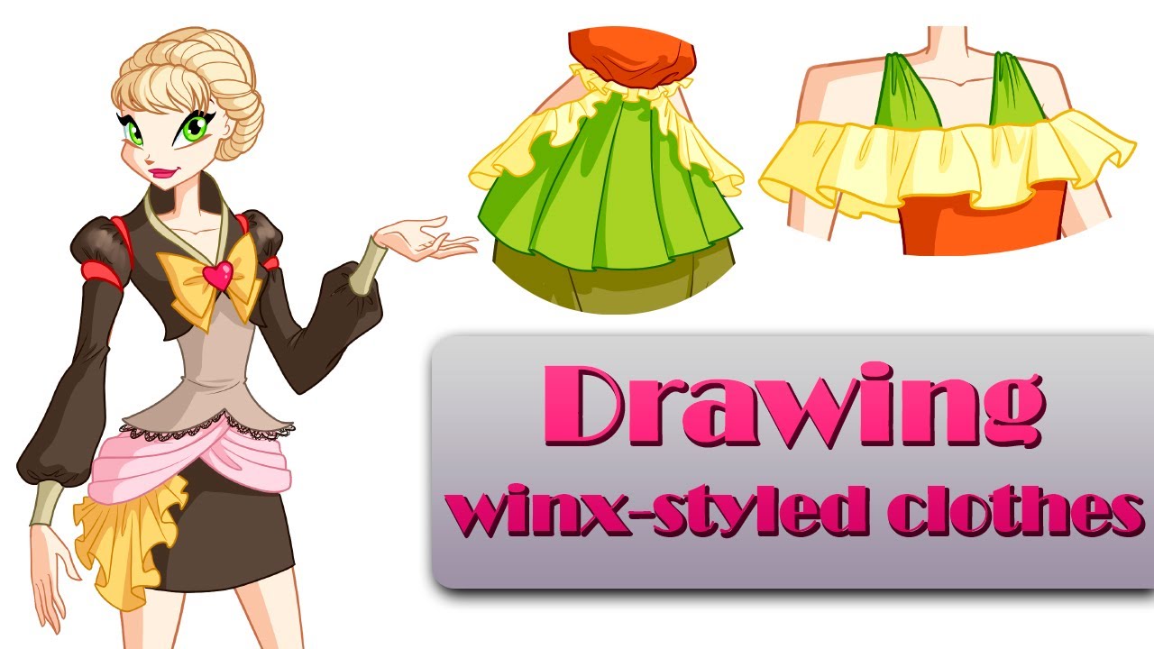 Drawing Winx clothes - speedpaint 