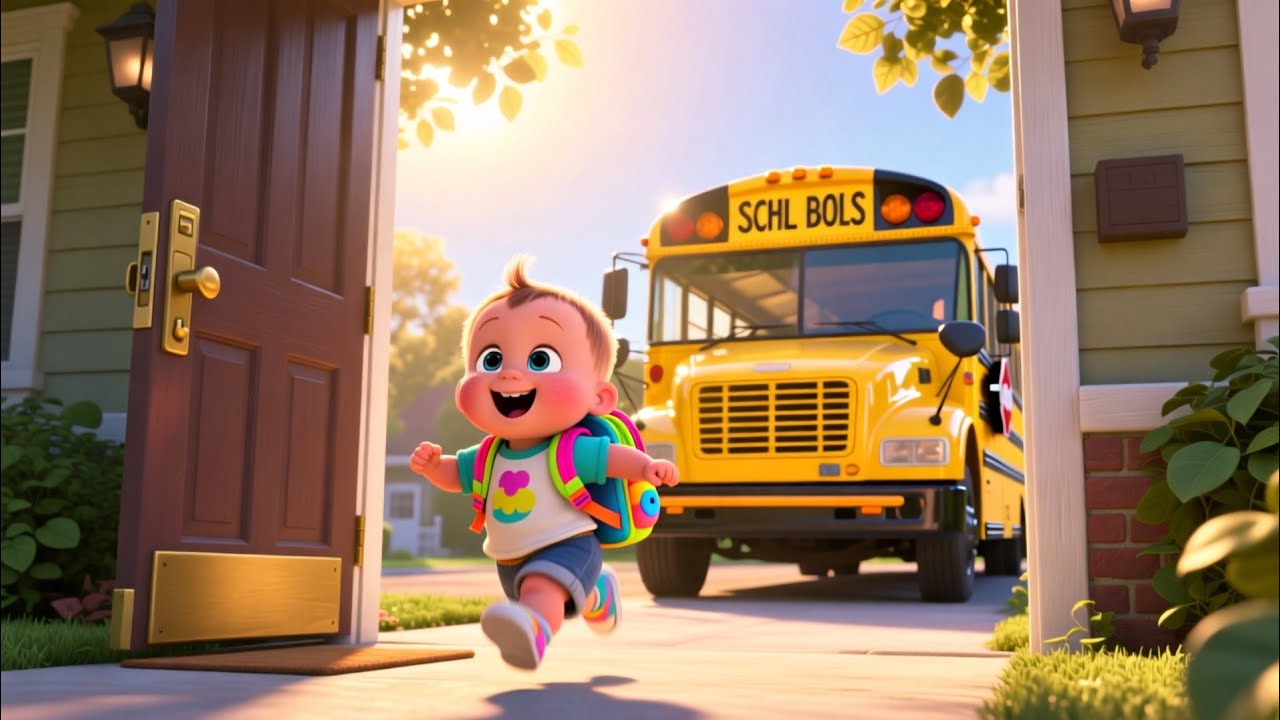 Beep Beep School Bus Song for Babies 🚌 | Learn ABC | Kids Nursery Rhyme