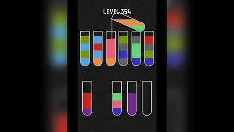 Water sort puzzle level 354