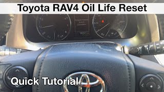 2017 Toyota RAV4 Scheduled Maintenance Reset DIY Oil Life
